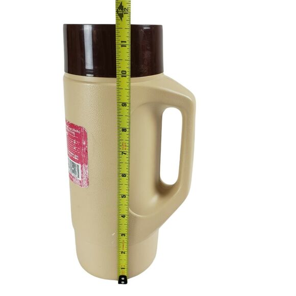 Vintage THERMOS Unbreakables 4415 Container Mug w/ Handle CLEAN Holds 2 Soda Can - Picture 6 of 9